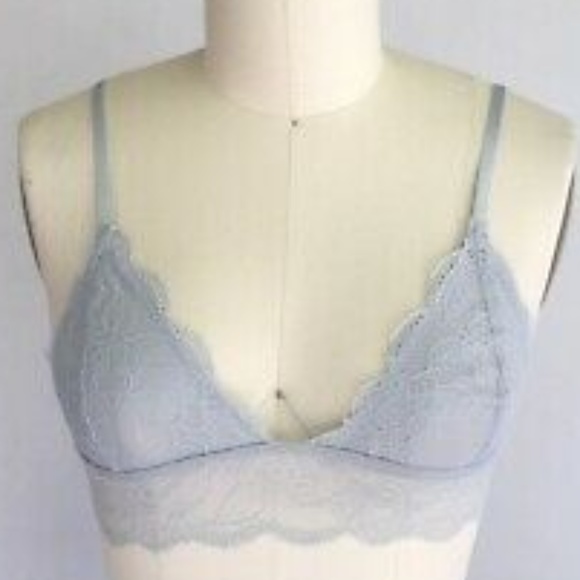 Brandy Melville blue NEW lace triangle bralette - Picture 4 of 4